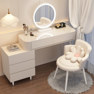 Cream Style Dressing Table Dressing Table Bedroom Modern Simple 2025 New Light Luxury Dressing Table Simple Small Apartment