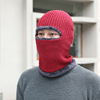 Street winter knitted hat, fleece keep warm woolen cap, increased thickness