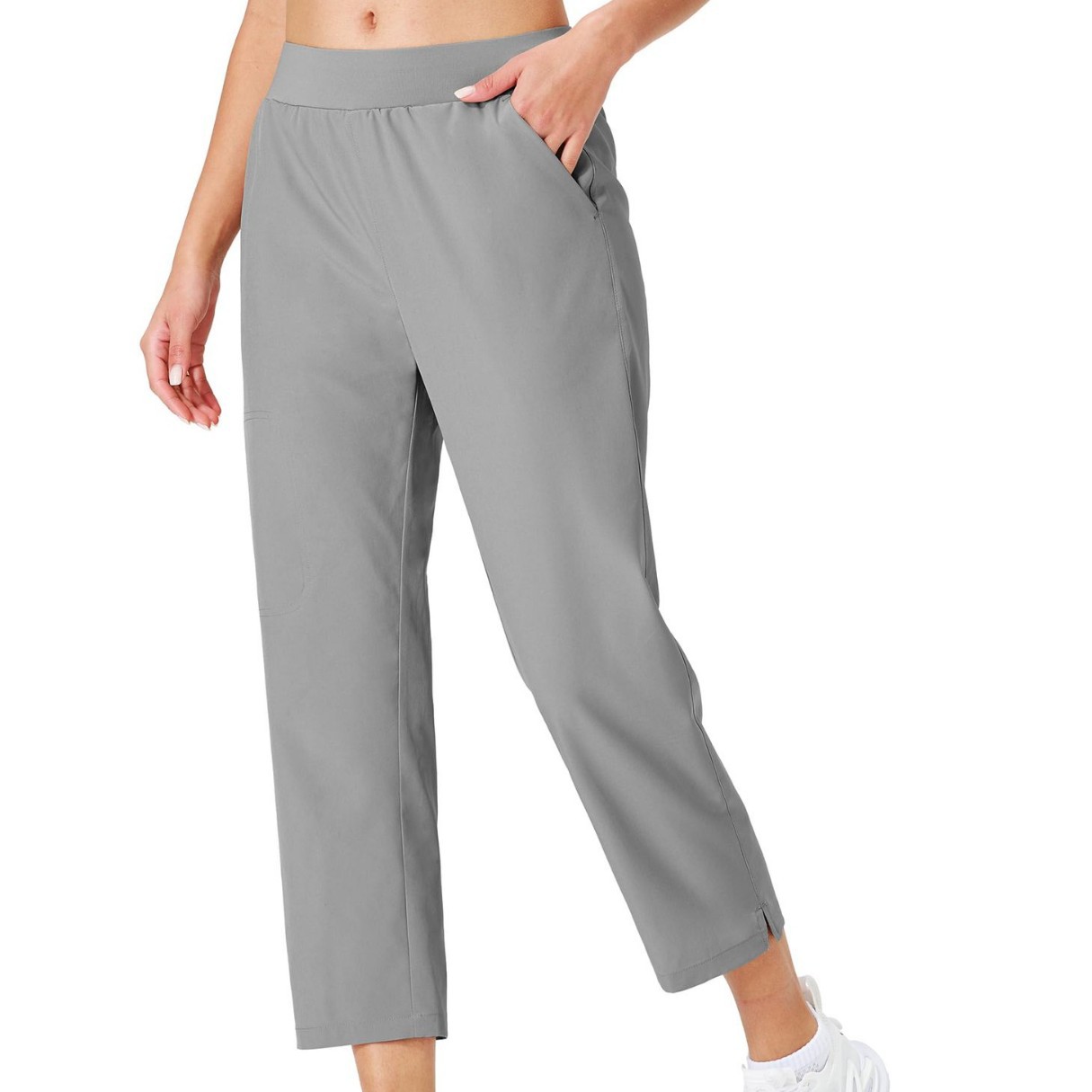 Women's Golf Pants Lightweight High Waist 7/8 Ankle Length Trousers with 4 Pockets for Sports Casual Travel