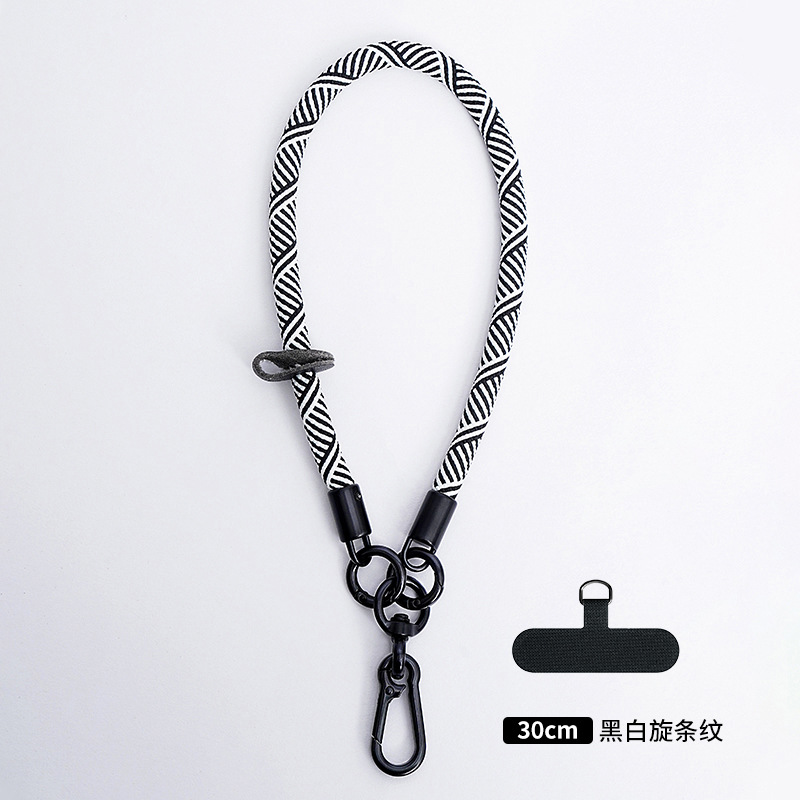 Cordón de teléfono móvil al por mayor crossbody ajustable avanzado Halter muñeca tejida Sling back clip caja del teléfono móvil correa de cordón