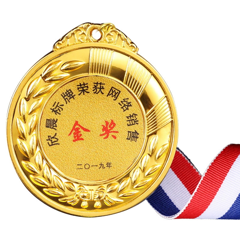 Кристальная маленькая медаль Customized Resessing Customized Research Event Competition Commemorative Commendation Prize Металлическая медаль