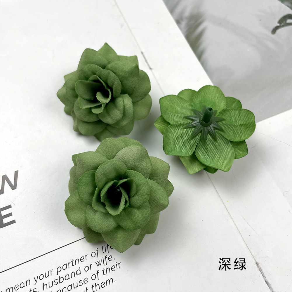 Simulación de tela de terciopelo de pequeño ángulo flores de rosa DIY sombreros hechos a mano arreglos de flores bolsas de props para el hogar adornos florales