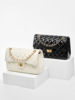 Leather chain, fashionable one-shoulder bag, phone bag, cowhide, Chanel style, genuine leather