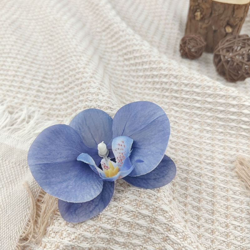 胡蝶蘭の花の頭のかんざしの花のカチューシャの髪飾りの服の靴の装飾の材料の部品のシミュレーションの花の頭の花|undefined
