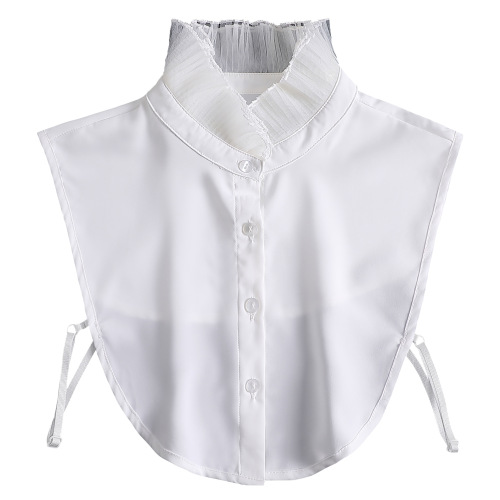 Lotus leaf ear edge decorative collar doll collar fake collar white lace small shawl sweater decorative collar collar