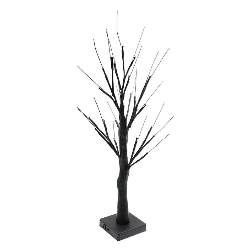 Трансграничные горячие продажи светодиодные декоративные огни Хэллоуин вечеринка сцена праздничный свет призрачное дерево призрак фестиваль атмосфера светящегося дерева свет