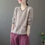 长袖双层宽松复古打底衫