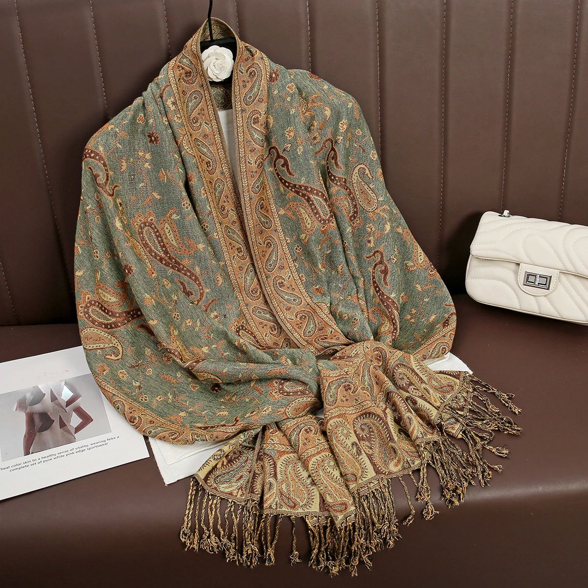 Tassel Blanket Design Thick Pashmina New Winter Warm Shawl W