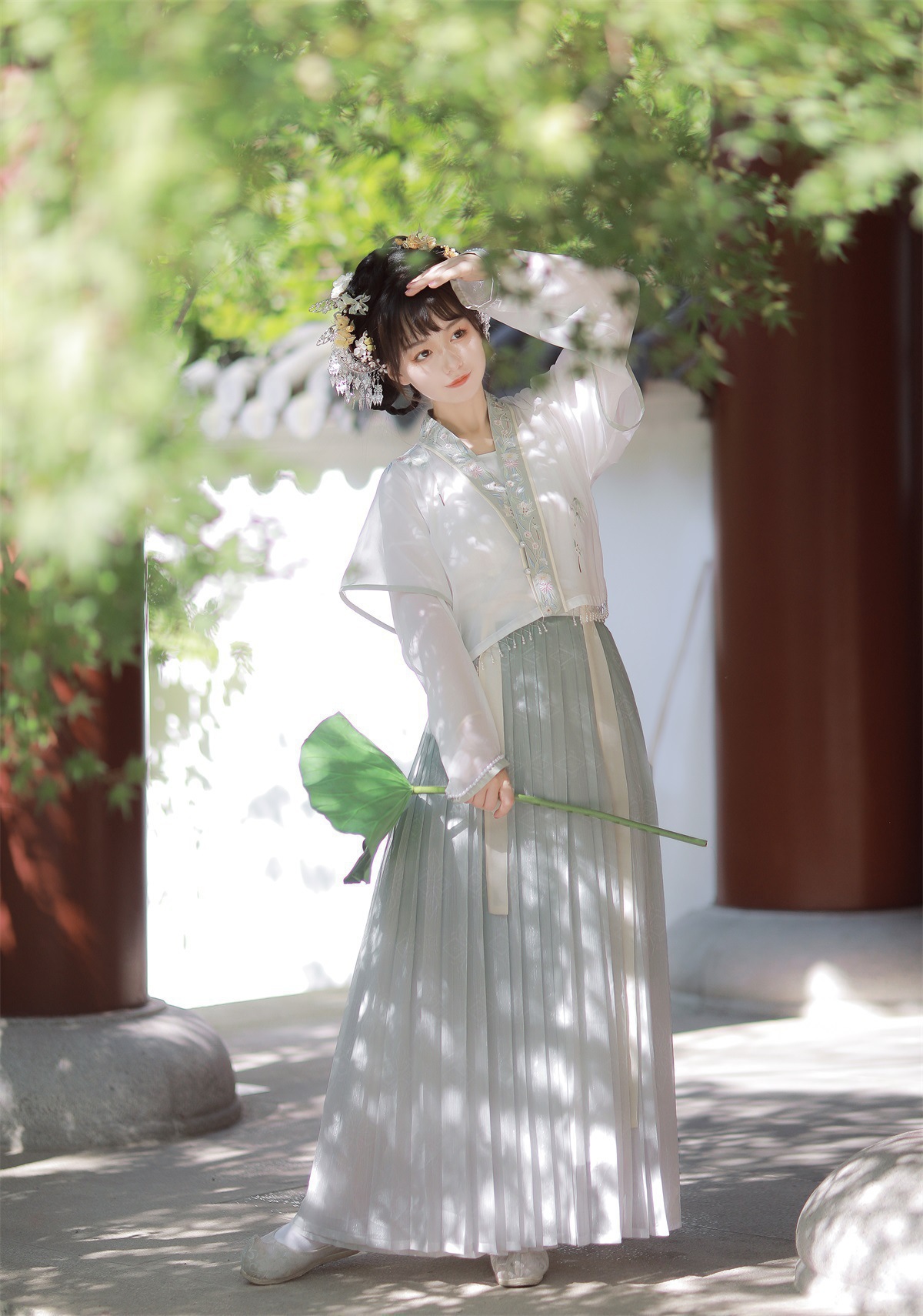原创竹香汉元素汉服女飘逸仙气中国风套装对襟齐腰襦裙6392-阿里巴巴