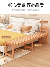 实木可折叠榉木儿童拼接床带护栏婴儿小床扩床加床大人可睡床边床