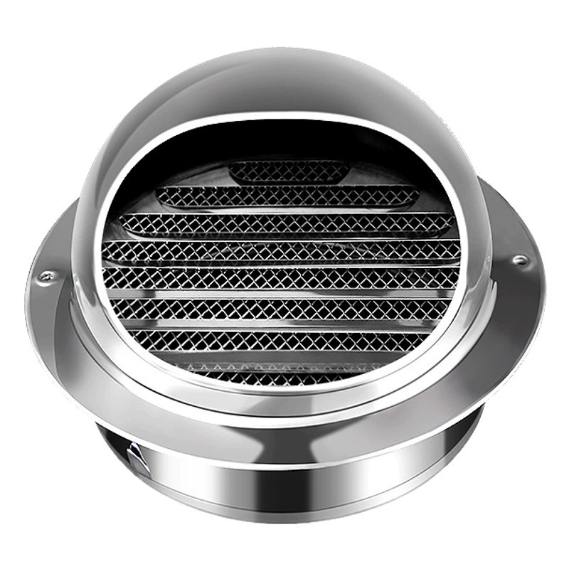 Вытяжка из нержавеющей стали 304, вентиляционное внешнее выходное отверстие для воздуха через стену, вытяжной колпак для свежего воздуха, непромокаемая ветрозащитная вытяжка, вытяжка, воздуховыпускное отверстие