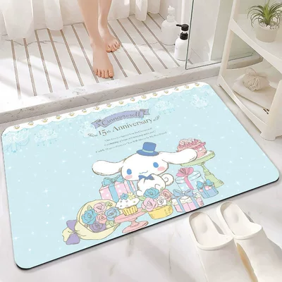 Avtomobil döşəmə paspasları — floor mat for home bathroom - flower-novice-4060cmnewly-upgraded-diatom-mud