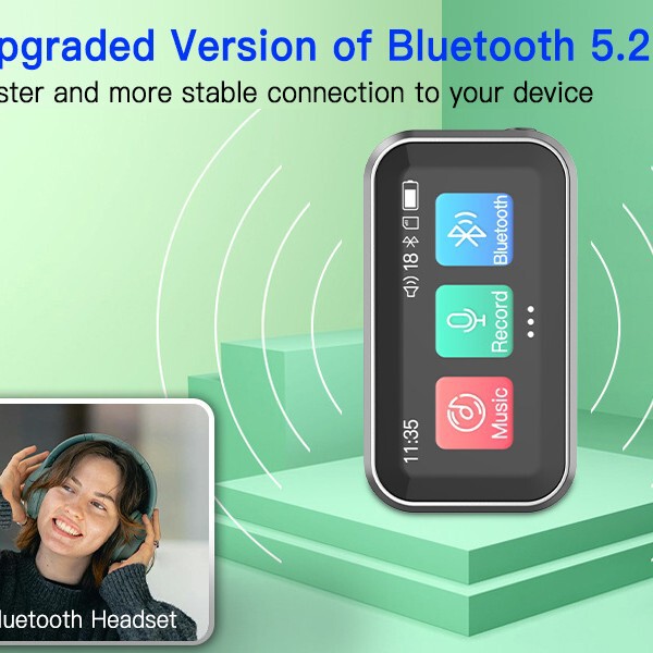 外国貿易費クリップbluetooth mp3全画面タッチmp4プレーヤー学生の携帯型ウォークマン小説にFMがある|undefined