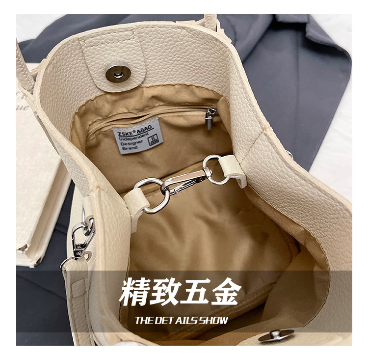 2025 Simple and casual hand-held small bag, new trendy and fashionable commuter crossbody bag, summer vegetable basket bucket bag Item Picture
