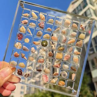 Seaside Acrylic Creative Small Shell Holiday Display Box Collection Transparent Storage Box Stone Shell Storage Magnetic