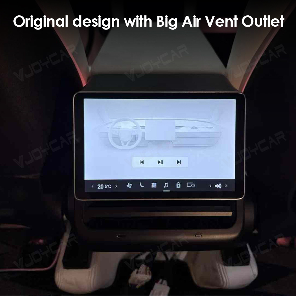 Suitable for Tesla TeslaModel3ModelY rear independent air conditioning control entertainment screen support 4G