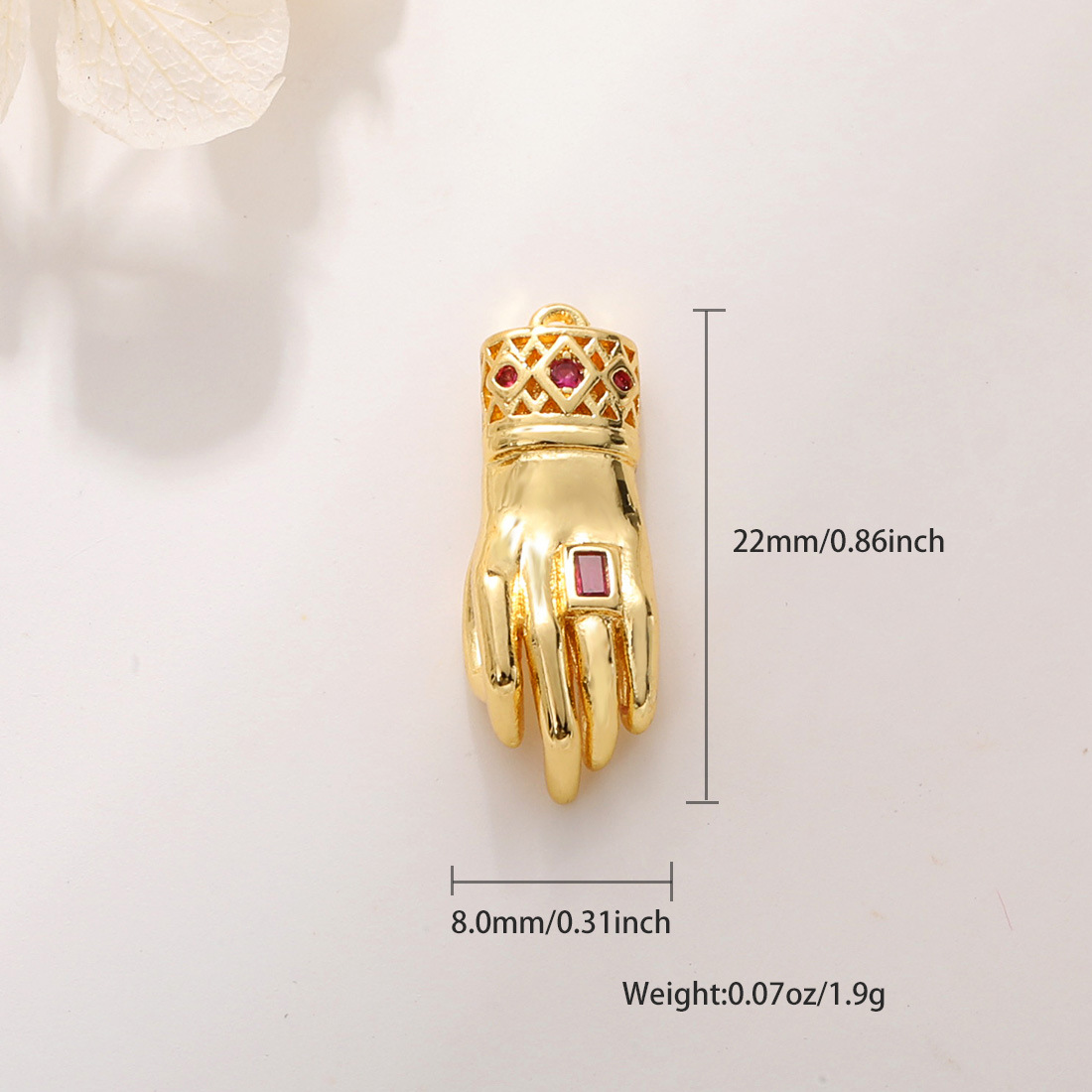 3g Weight Pendant Jewelry Making Type No Chain Chain Material 1 Piece Quantity Daily Occasion Copper Material Hand, Gesture, Antlers Pattern All Seasons Season Unisex Gender Polished Finish Enamel, Plating Design Cute, Vintage Style Style 1 Piece Copper Hand Gesture Antlers Polished Pendant 13