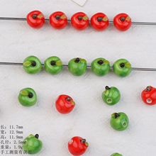 景德镇陶瓷苹果散珠配件手工DIY手串串珠小清新气质材料装饰批发