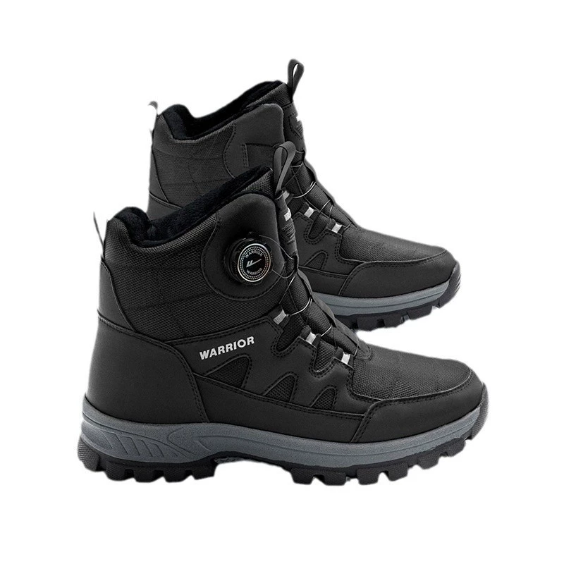 warrior/回力 Winter warm footwear, high boots platform