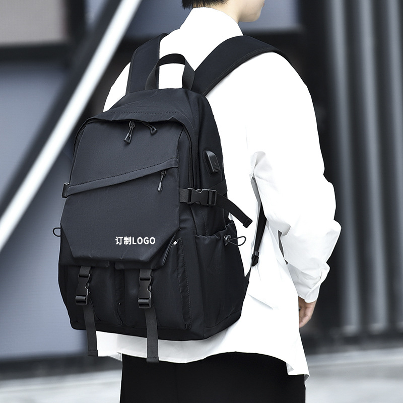 【廠家批發(fā)】定制雙肩包印logo休閑背包男女書包時(shí)尚訂制禮品印字