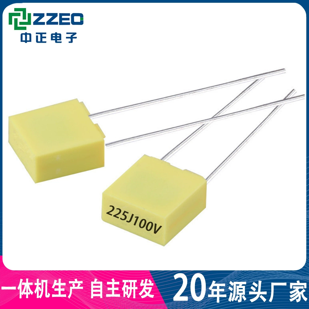 ZZEC CL23B Box Конденсатор 225J100V 2,2 UF 2200NF Корректирующий конденсатор Заводская поставка
