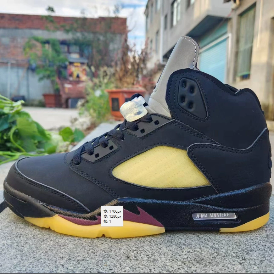 Putian Shoes AJ5 Cross -border International Flight White Orange Rabbit Alaries White Blue Bulls Oli Red Yellow Duck 5 basketball shoes