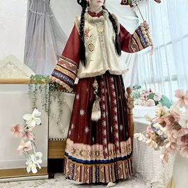 汉服套装;男式汉服;马面裙