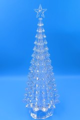 メーカーは15インチアクリルLED七彩クリスマスツリー装飾クリスマスLED小夜灯を供給している