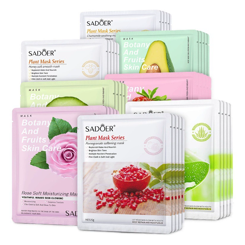 SADOER Растительная фруктовая маска увлажняющая увлажняющая улучшающая грубая смягчающая поверхность mask трансграничная внешняя торговля оптом