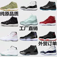Putian Shoes aj11 Demon King Qiao 11 Черные, белые, красные, высокие баскетбольные кроссовки