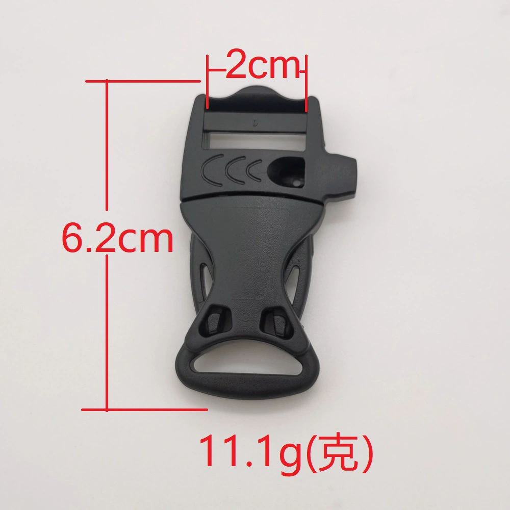 Plastic whistle, life jacket with clasp, bag accessory, travel backpack, 20mm