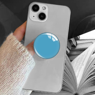 Ins Candy Color Pure Color Series Pure Color Stereo Crystal Bracket Lazy Telescopic Desktop Creative Mobile Phone Holder
