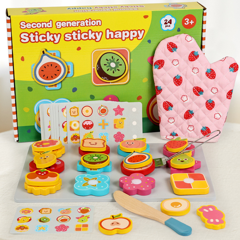 Simulación infantil de la tienda de helados de postres de plato de postre Jugues de roles Educación temprana Puzzle de cocina