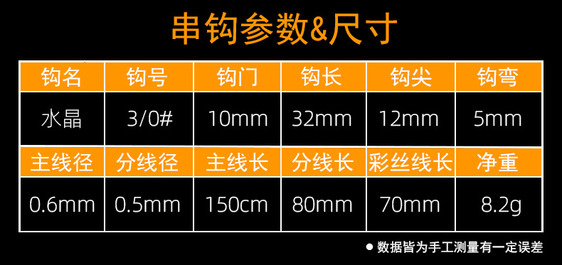 跨境路亚银皮串钩仿生鱼皮虾皮水晶鱼钩绑好亮丝倒刺仕挂现货批发详情30