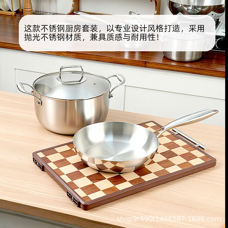 acero de tres capas 316 acero inoxidable cocinador de vapor de cocción doméstico extra grueso cocinador integral cocinador de grado de alimentos cocinador electromagnético quemador