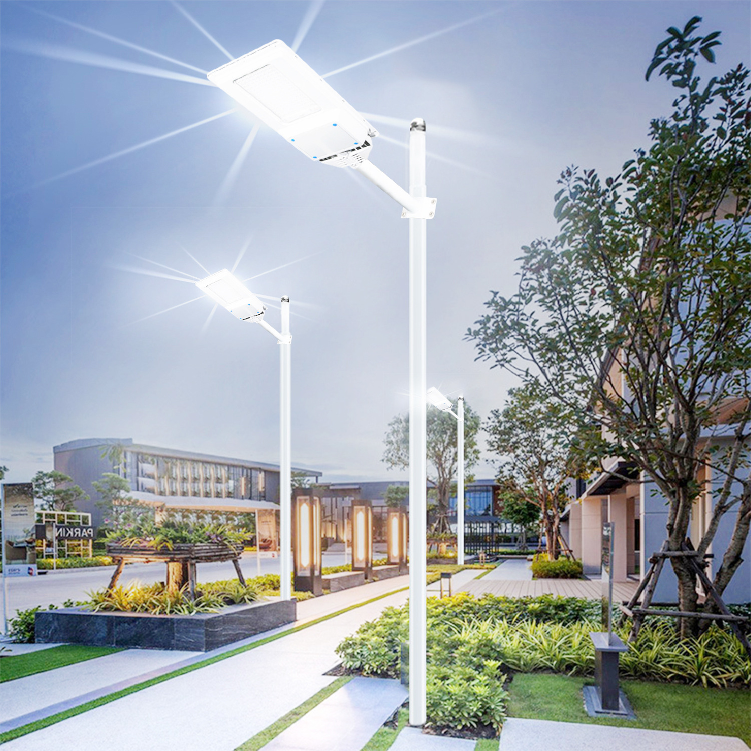 Lámpara de calle Solar integrada hogar lámpara de jardín al aire libre iluminación de la inducción del cuerpo humano Super brillante de alta potencia led lámpara de calle