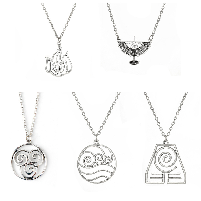 The last air sect necklace with the magical powers around the anime