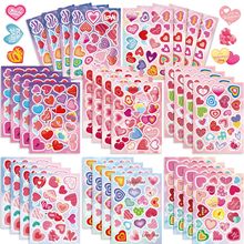 CM2411003儿童动漫可爱卡通情人节爱心互动益智拼图DIY脸贴贴纸