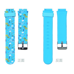 Children's phone watch strap silicone strap 16/20mm watch strap for most watches uv print figure