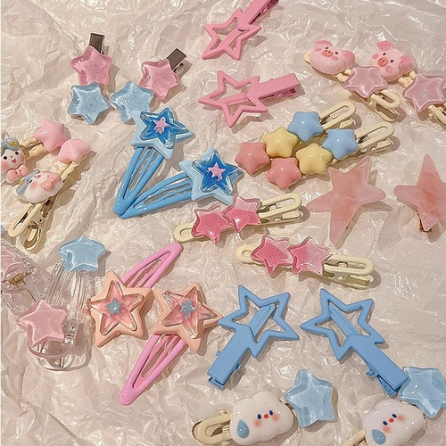 Dopamine Colorful Cute Candy Hair Clip Female Bangs Clip Baby Side Hair Clip Children's Clip Headwear Accessories