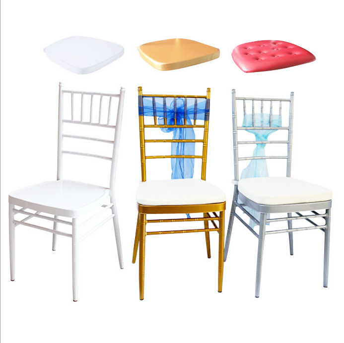 Fabricante de Foshan al por mayor de bolsas de sillas de banquete, almohadillas de esponja para sillas de comedor medievales móviles