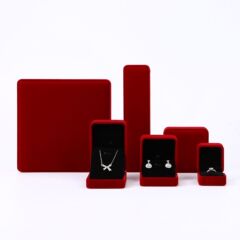 ベルベットジュエリーボックスジュエリーリングペアリング収納ボックスネックレスペンダントボックスゴールドブレスレットブレスレット包装ボックス
