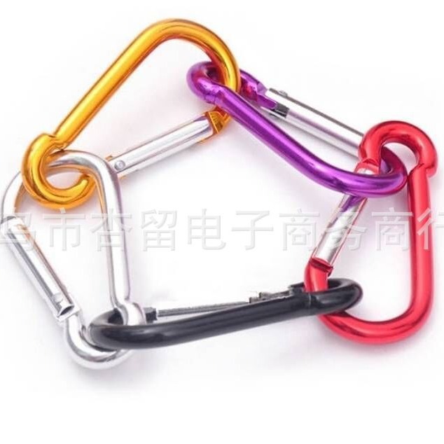Manufacturer Supply High-quality No. 5 Gourd-shaped Aluminum Alloy Carabiner Outdoor Hanging Buckle Water Bottle Buckle Small Bag Buckle