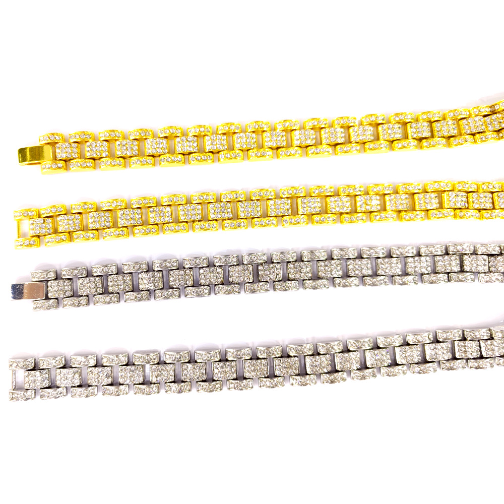 Fashion Solid Color Alloy Inlay Rhinestones Unisex Necklace 1 Piece