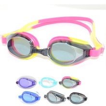 JIEJIA捷佳泳镜M100系列七色袋装防雾高清硅胶泳镜成人儿童款
