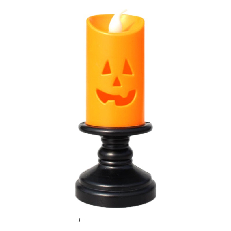 De Halloween Nueva Calabaza Luz LED colorido cráneo electrónico luz de la vela portátil lugar de luz atmósfera accesorios de diseño
