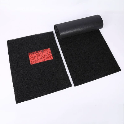 Backing, Pvc Non-Slip Entryway Floor Universal Foot Pad - black-18mm-thick-complete-vehicle-set-driver-passenger-rear-row