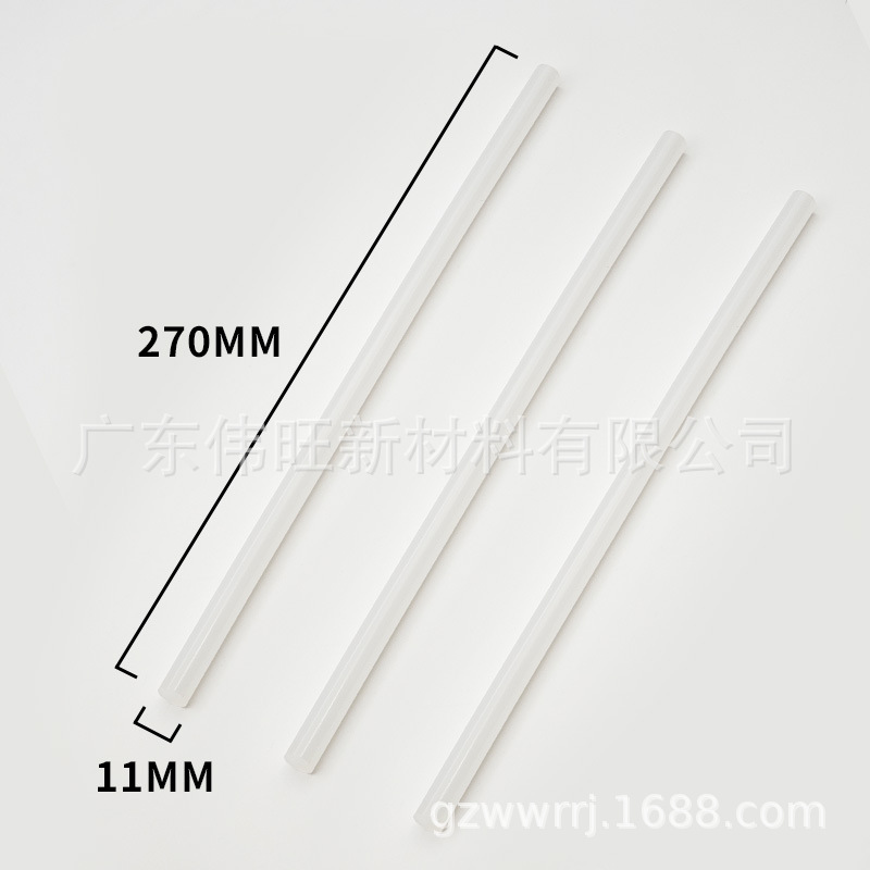 7mm pistola de fusión en caliente transparente varilla adhesiva 11mm mano barra adhesiva de alta viscosidad varilla adhesiva de fusión en caliente