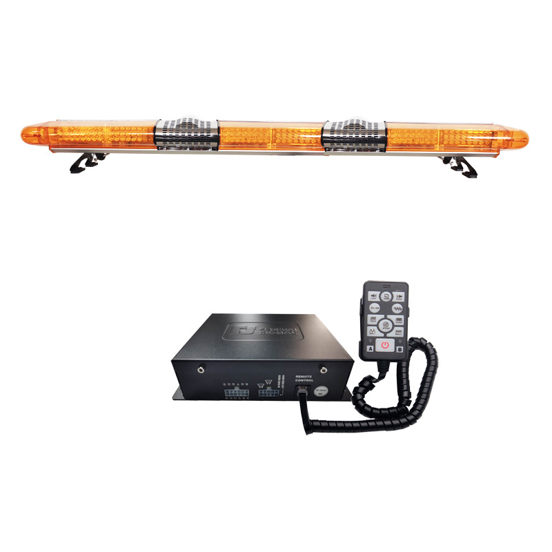 LED Roof Warning Light Long Strip Strobe Light 1.8m Car-mounted Strobe Light + Dual Horns + Siren 9400E