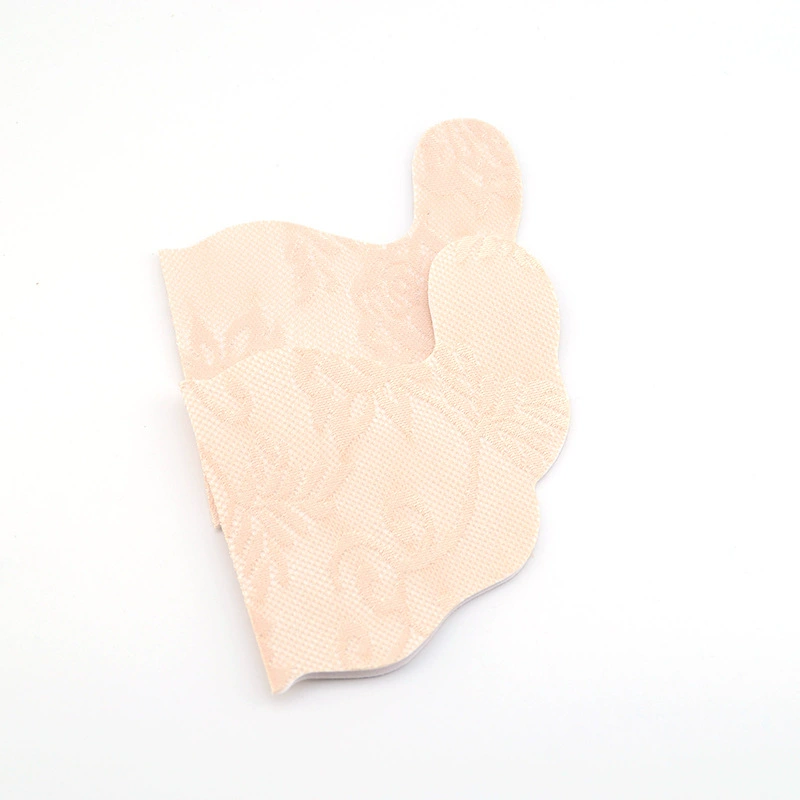 Одноразовые кружевные накладки для коррекции фигуры и подтяжки груди из нетканого материала для трансграничной торговли, сексуальные, в форме рога, из шелковистого кружева